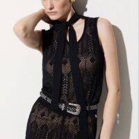 LIU.JO Top en maille avec nœud Boutique rive gauche Belfort