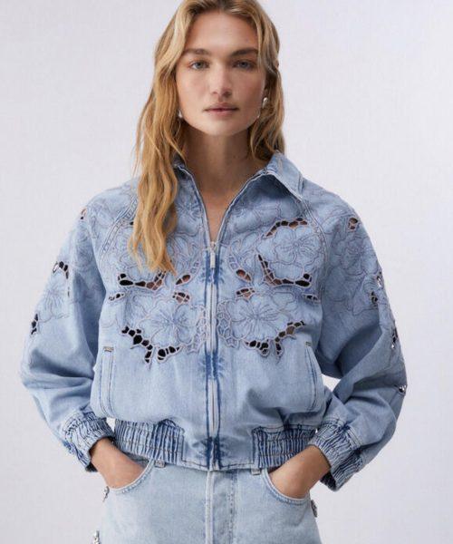 LIU.JO Veste avec broderies ajourées Boutique rive gauche Belfort