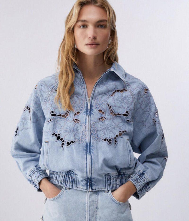 LIU.JO Veste avec broderies ajourées Boutique rive gauche Belfort