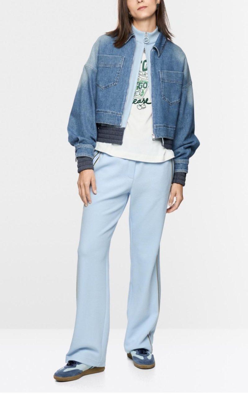 MARCCAIN Veste courte en jean avec fermeture éclair Boutique rive gauche Belfort
