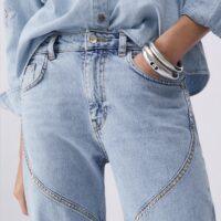 Jupe longue en maille ajourée