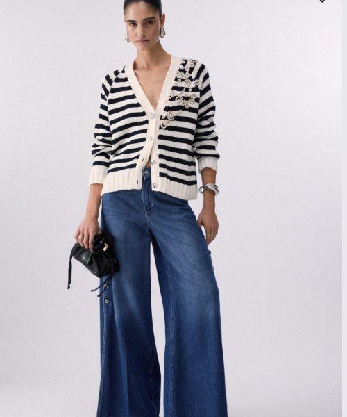LIU.JO Cardigan avec broderies de pierres Boutique rive gauhe belfort