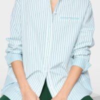 MARCCAIN Chemise en coton rayé Boutique rive gauche belfort