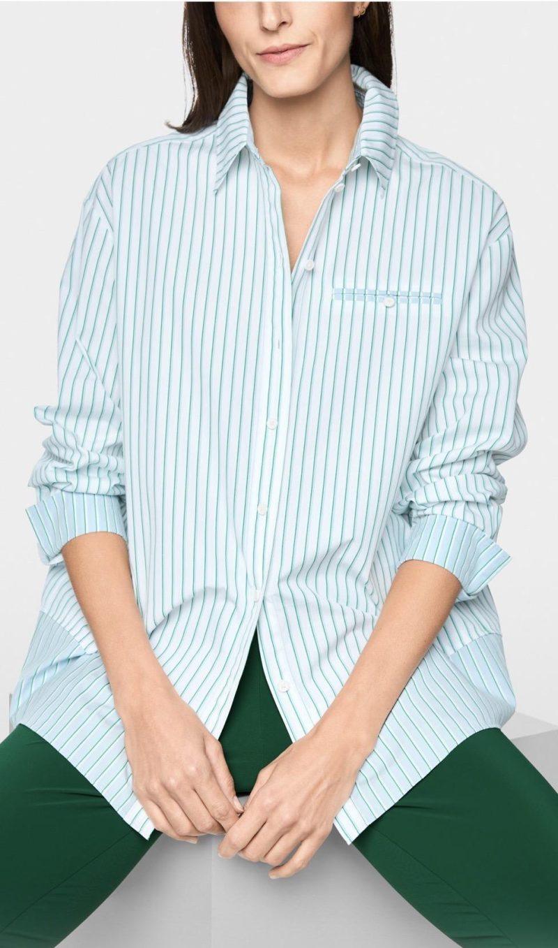 MARCCAIN Chemise en coton rayé Boutique rive gauche belfort