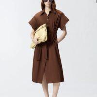 PINKO Robe chemise midi ceinturée