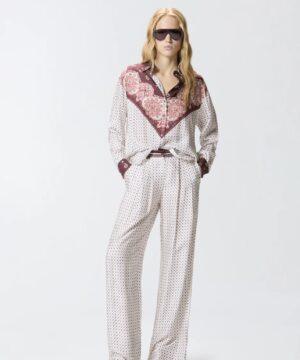 PINKO Chemise à motif cravate et imprimé placé