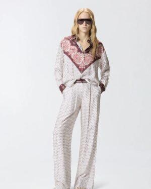 PINKO Chemise à motif cravate et imprimé placé