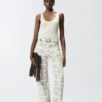 PINKO Pantalon wide leg à imprimé Cottage Flower