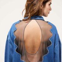 KARMA KOMA SUNDAY • Robe chemise courte en denim Boutique rive gauche Belfort