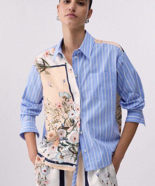 Chemise en sergé imprimé