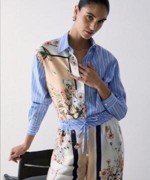 Chemise en sergé imprimé Boutique rive gauche Belfort