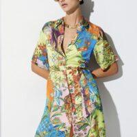 LIU.JO Robe courte en satin imprimé Boutique rive gauche belfort