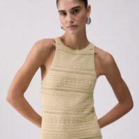 Top en maille ajourée