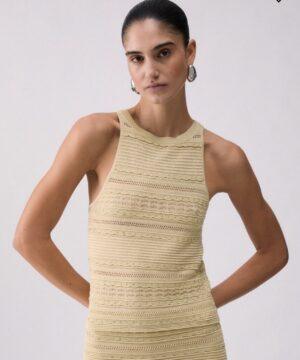 Top en maille ajourée