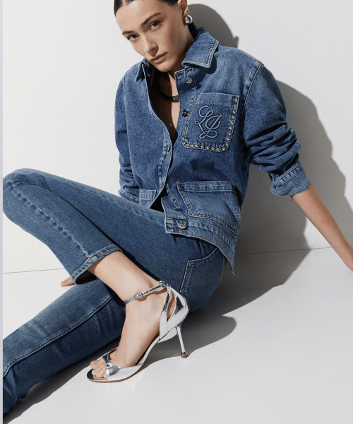 JEAN SLIM À TAILLE HAUTE