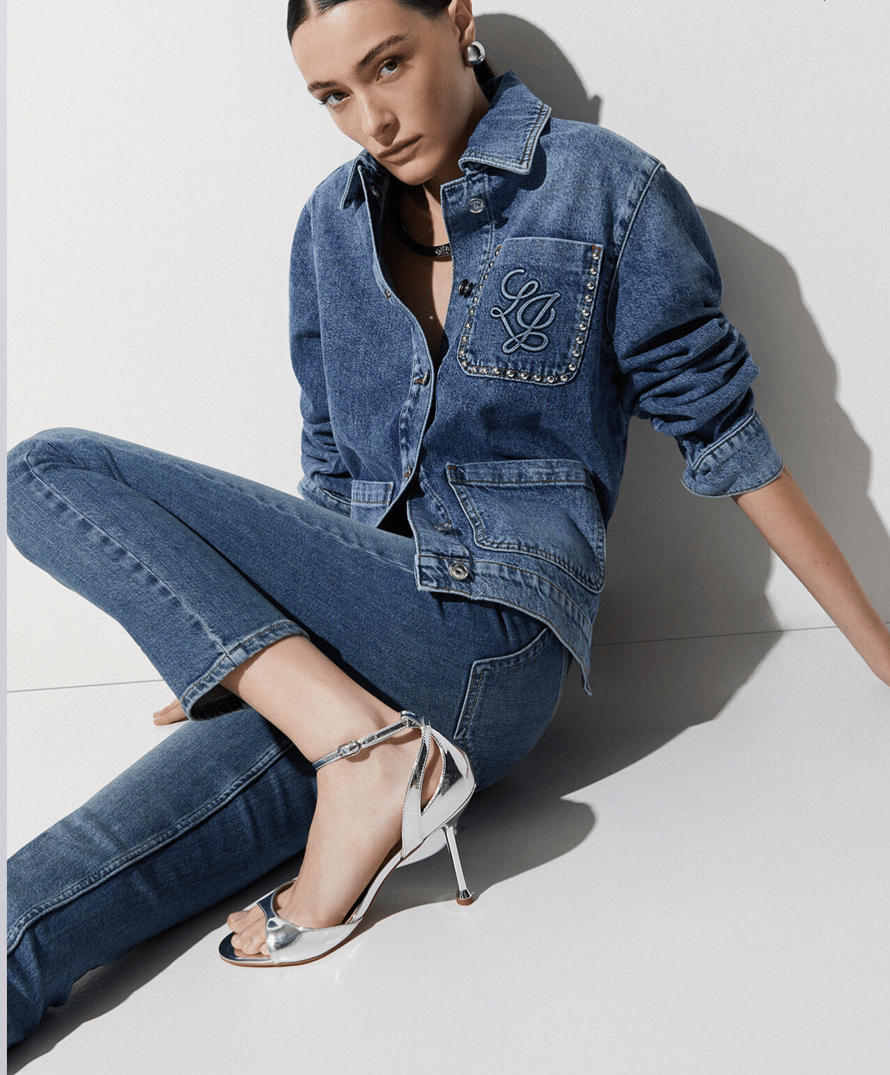 JEAN SLIM À TAILLE HAUTE