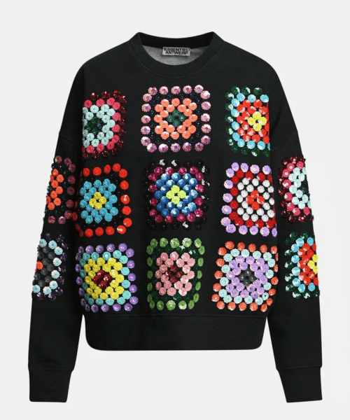 Sweat-shirt à fleur