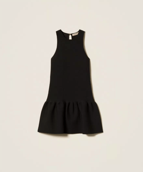 Robe courte en maille
