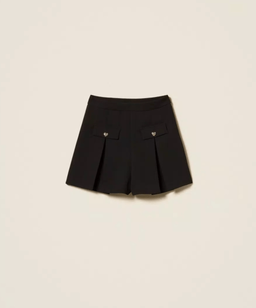 Short en crêpe
