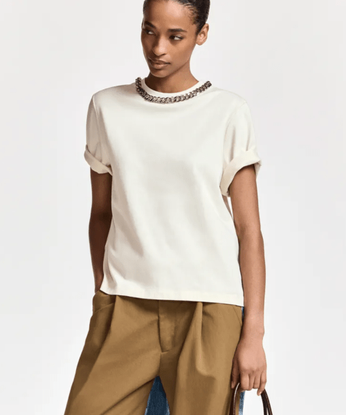 Tee-shirt avec chaînes