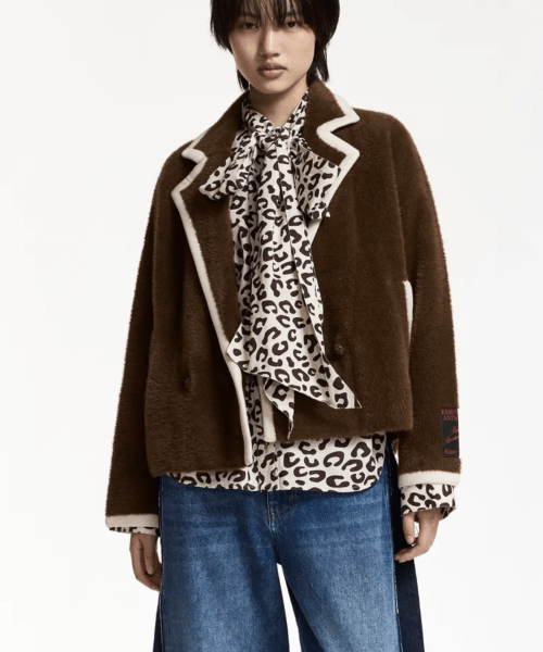 Cardigan au bords contrastés