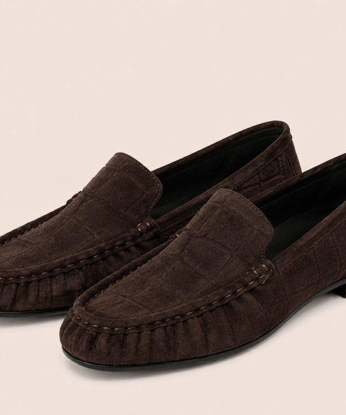 Mocassins, Lisa, chocolat