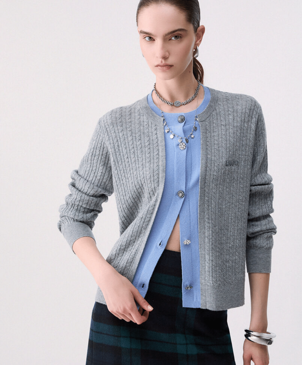Cardigan avec boutons bijoux