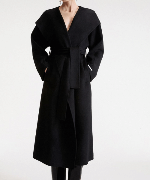 Manteau kimono pur laine