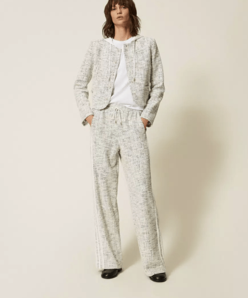 Pantalon en molleton tressé