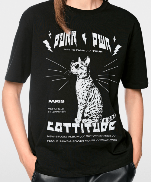 Tee shirt en coton avec imprimé