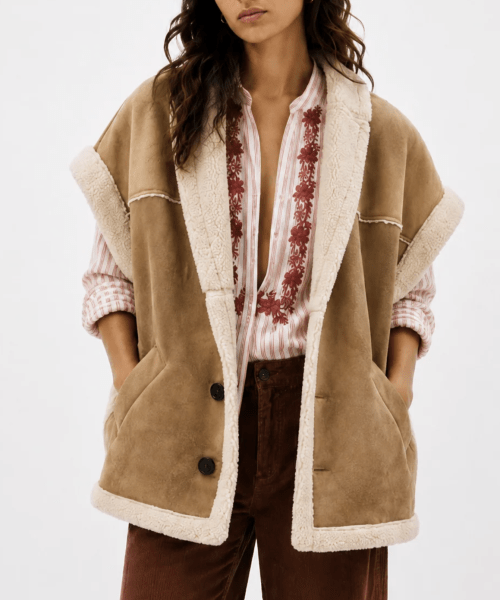 Veste vika camel